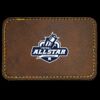 Faux Leather Engravable Patch - Round-Corner Rectangular Thumbnail