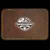Faux Leather Engravable Patch - Round-Corner Rectangular Thumbnail