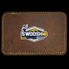 Faux Leather Engravable Patch - Round-Corner Rectangular Thumbnail