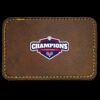 Faux Leather Engravable Patch - Round-Corner Rectangular Thumbnail