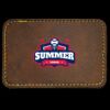 Faux Leather Engravable Patch - Round-Corner Rectangular Thumbnail