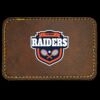 Faux Leather Engravable Patch - Round-Corner Rectangular Thumbnail