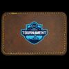 Faux Leather Engravable Patch - Round-Corner Rectangular Thumbnail