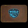 Faux Leather Engravable Patch - Round-Corner Rectangular Thumbnail