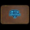Faux Leather Engravable Patch - Round-Corner Rectangular Thumbnail