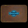 Faux Leather Engravable Patch - Round-Corner Rectangular Thumbnail