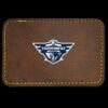 Faux Leather Engravable Patch - Round-Corner Rectangular Thumbnail