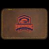 Faux Leather Engravable Patch - Round-Corner Rectangular Thumbnail