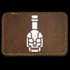 Faux Leather Engravable Patch - Round-Corner Rectangular Thumbnail