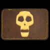 Faux Leather Engravable Patch - Round-Corner Rectangular Thumbnail
