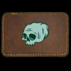Faux Leather Engravable Patch - Round-Corner Rectangular Thumbnail