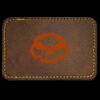Faux Leather Engravable Patch - Round-Corner Rectangular Thumbnail