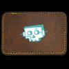 Faux Leather Engravable Patch - Round-Corner Rectangular Thumbnail