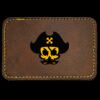 Faux Leather Engravable Patch - Round-Corner Rectangular Thumbnail