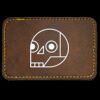 Faux Leather Engravable Patch - Round-Corner Rectangular Thumbnail