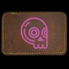 Faux Leather Engravable Patch - Round-Corner Rectangular Thumbnail