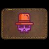 Faux Leather Engravable Patch - Round-Corner Rectangular Thumbnail