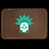 Faux Leather Engravable Patch - Round-Corner Rectangular Thumbnail