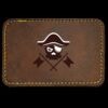 Faux Leather Engravable Patch - Round-Corner Rectangular Thumbnail