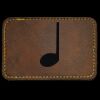 Faux Leather Engravable Patch - Round-Corner Rectangular Thumbnail