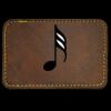 Faux Leather Engravable Patch - Round-Corner Rectangular Thumbnail