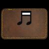 Faux Leather Engravable Patch - Round-Corner Rectangular Thumbnail