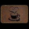 Faux Leather Engravable Patch - Round-Corner Rectangular Thumbnail