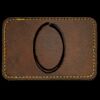 Faux Leather Engravable Patch - Round-Corner Rectangular Thumbnail