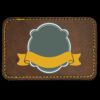 Faux Leather Engravable Patch - Round-Corner Rectangular Thumbnail