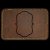 Faux Leather Engravable Patch - Round-Corner Rectangular Thumbnail