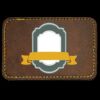 Faux Leather Engravable Patch - Round-Corner Rectangular Thumbnail