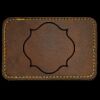 Faux Leather Engravable Patch - Round-Corner Rectangular Thumbnail