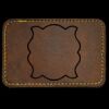Faux Leather Engravable Patch - Round-Corner Rectangular Thumbnail