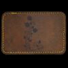 Faux Leather Engravable Patch - Round-Corner Rectangular Thumbnail