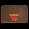 Faux Leather Engravable Patch - Round-Corner Rectangular Thumbnail