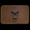 Faux Leather Engravable Patch - Round-Corner Rectangular Thumbnail