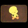 Faux Leather Engravable Patch - Round-Corner Rectangular Thumbnail