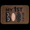 Faux Leather Engravable Patch - Round-Corner Rectangular Thumbnail