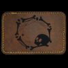 Faux Leather Engravable Patch - Round-Corner Rectangular Thumbnail
