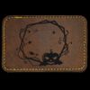 Faux Leather Engravable Patch - Round-Corner Rectangular Thumbnail