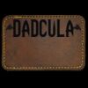 Faux Leather Engravable Patch - Round-Corner Rectangular Thumbnail