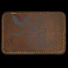Faux Leather Engravable Patch - Round-Corner Rectangular Thumbnail
