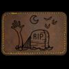 Faux Leather Engravable Patch - Round-Corner Rectangular Thumbnail