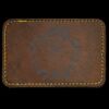 Faux Leather Engravable Patch - Round-Corner Rectangular Thumbnail