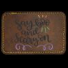 Faux Leather Engravable Patch - Round-Corner Rectangular Thumbnail