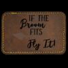 Faux Leather Engravable Patch - Round-Corner Rectangular Thumbnail