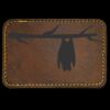 Faux Leather Engravable Patch - Round-Corner Rectangular Thumbnail