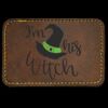 Faux Leather Engravable Patch - Round-Corner Rectangular Thumbnail