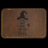 Faux Leather Engravable Patch - Round-Corner Rectangular Thumbnail