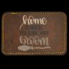 Faux Leather Engravable Patch - Round-Corner Rectangular Thumbnail